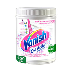 Vanish Stain Remover Powder 450g Oxy Action Crystal White For Fabrics