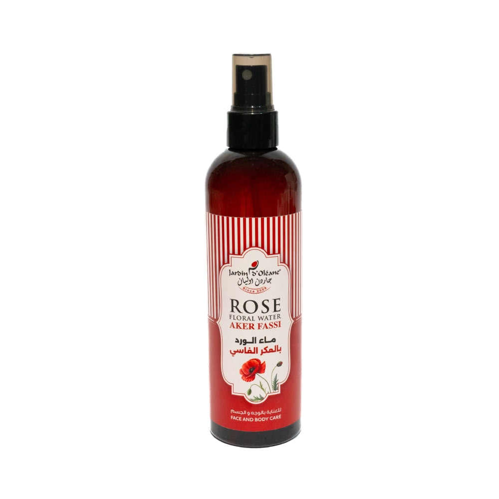 Jardin oleane rose water 250ml with aker fassi