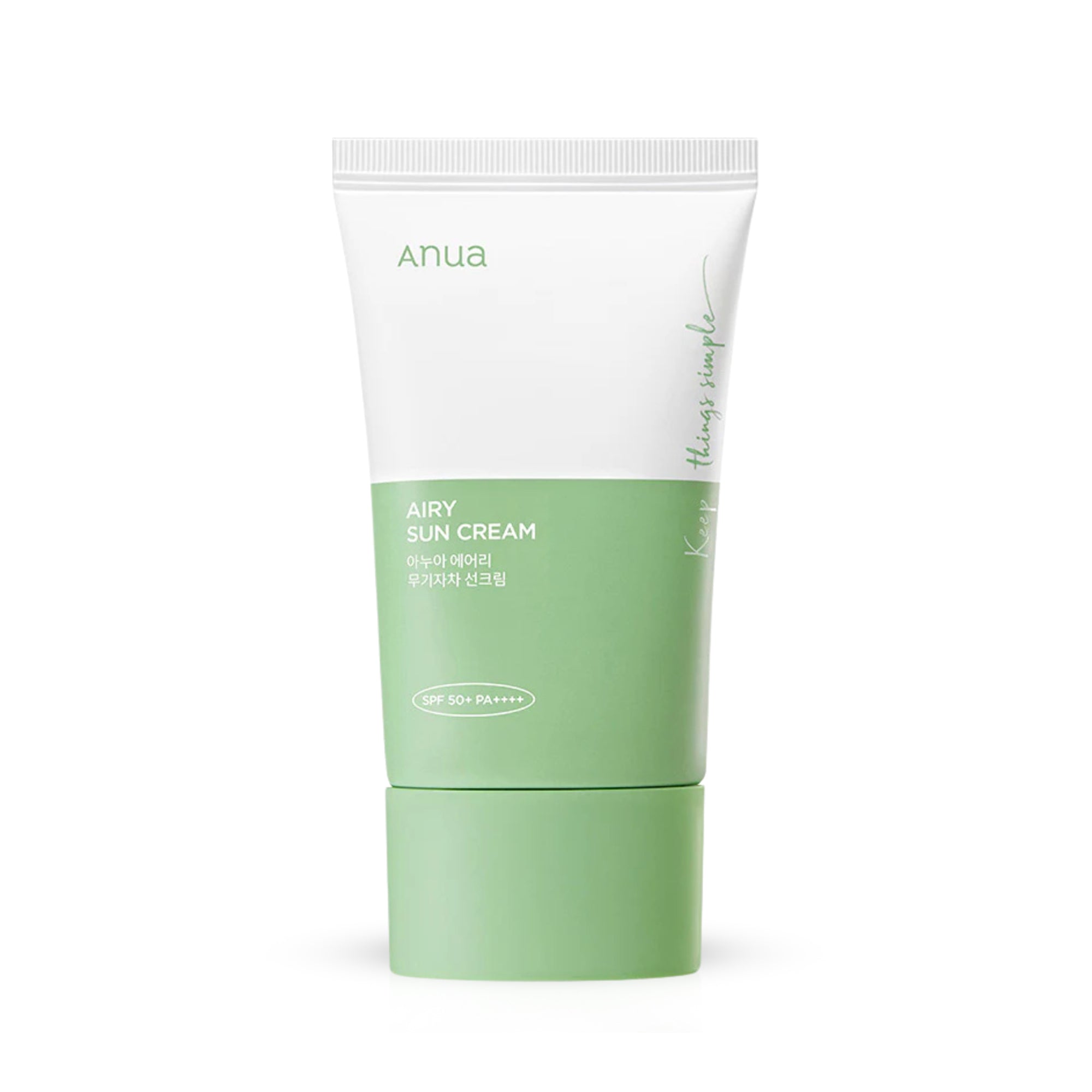 Anua Airy Sun Cream SPF 50+ PA++++ – Lightweight Mineral Sunscreen 50ml