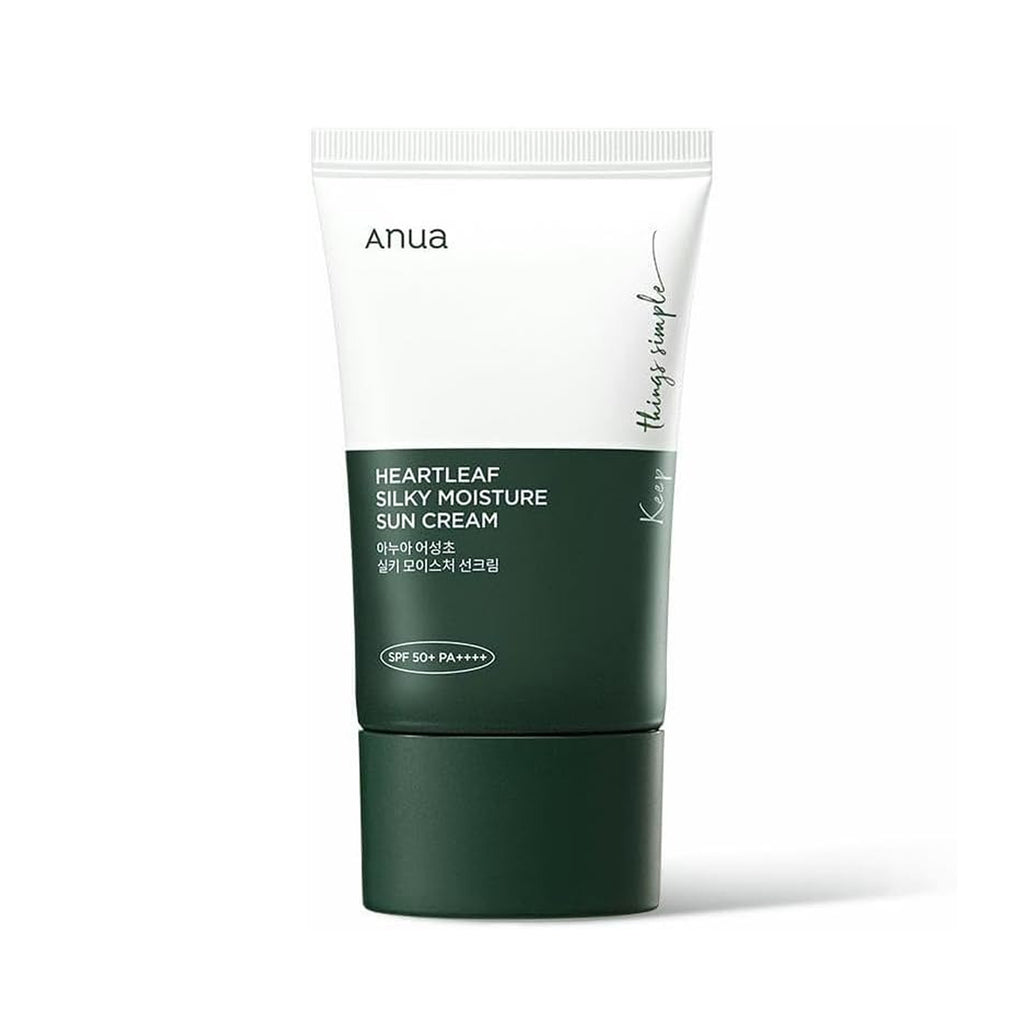 Anua Heartleaf Silky Moisture Sun Cream SPF – Hydrating Daily Sunscreen 50ml