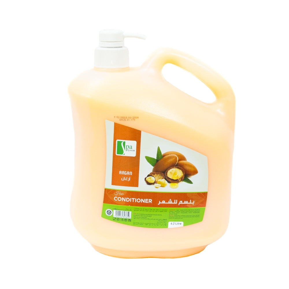 Spa system hair conditioner 4.20l with argan