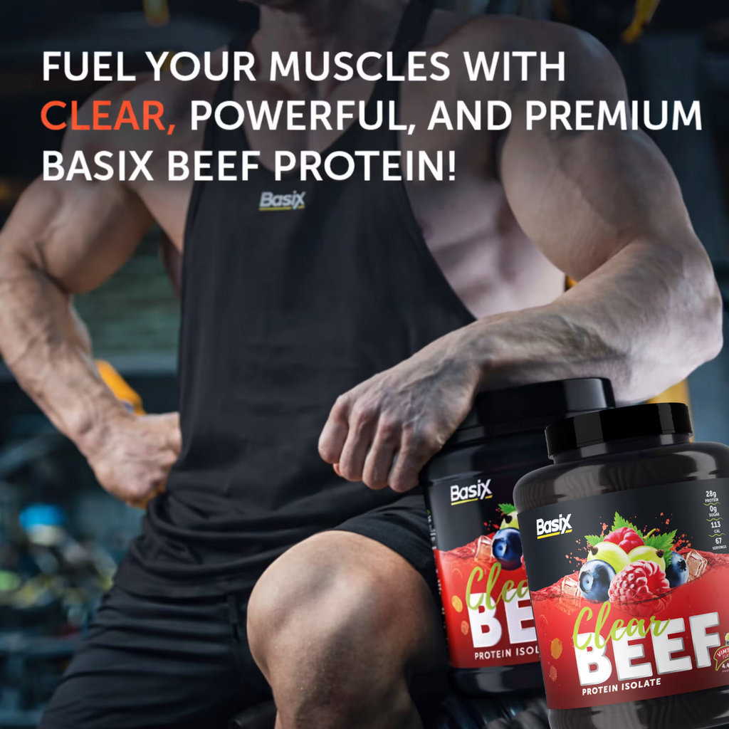 Basix Clear Beef Protein Isolate - Vimtonic Flavor - 4.4 LB
