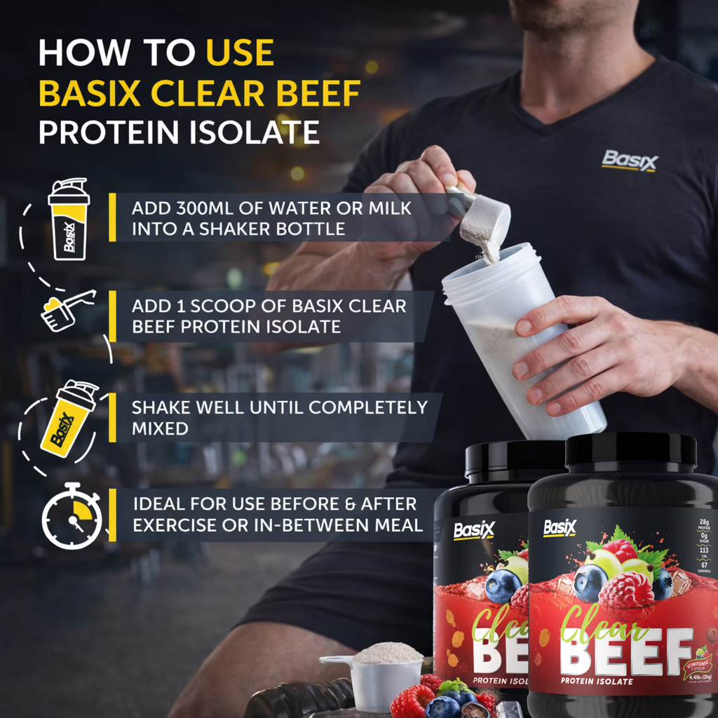 Basix Clear Beef Protein Isolate - Vimtonic Flavor - 4.4 LB