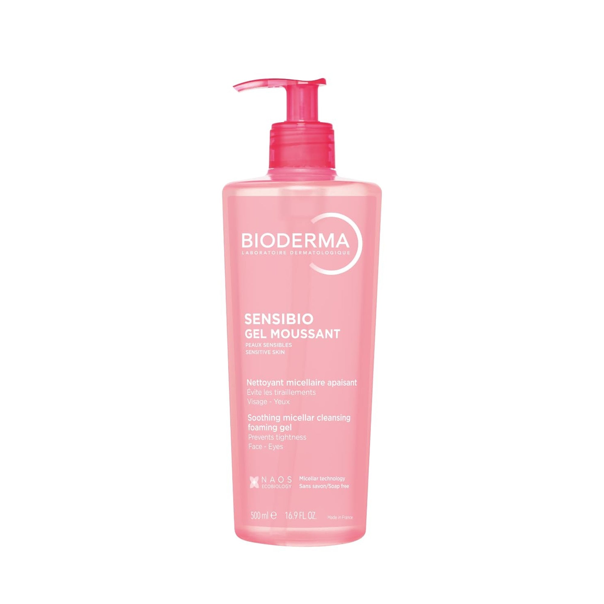 Bioderma Sensibio Purifying Gel Wash – Gentle Cleanser for Sensitive Skin 500ml