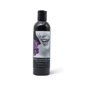 Earthly Edible Body Massage Oil 237ml  Grape