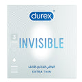 Durex condoms 3pc invisible extra thin