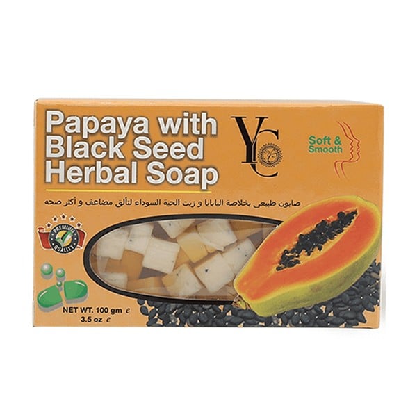 YC Bar Soap 100g With Papaya Extract And Black Seed Oil