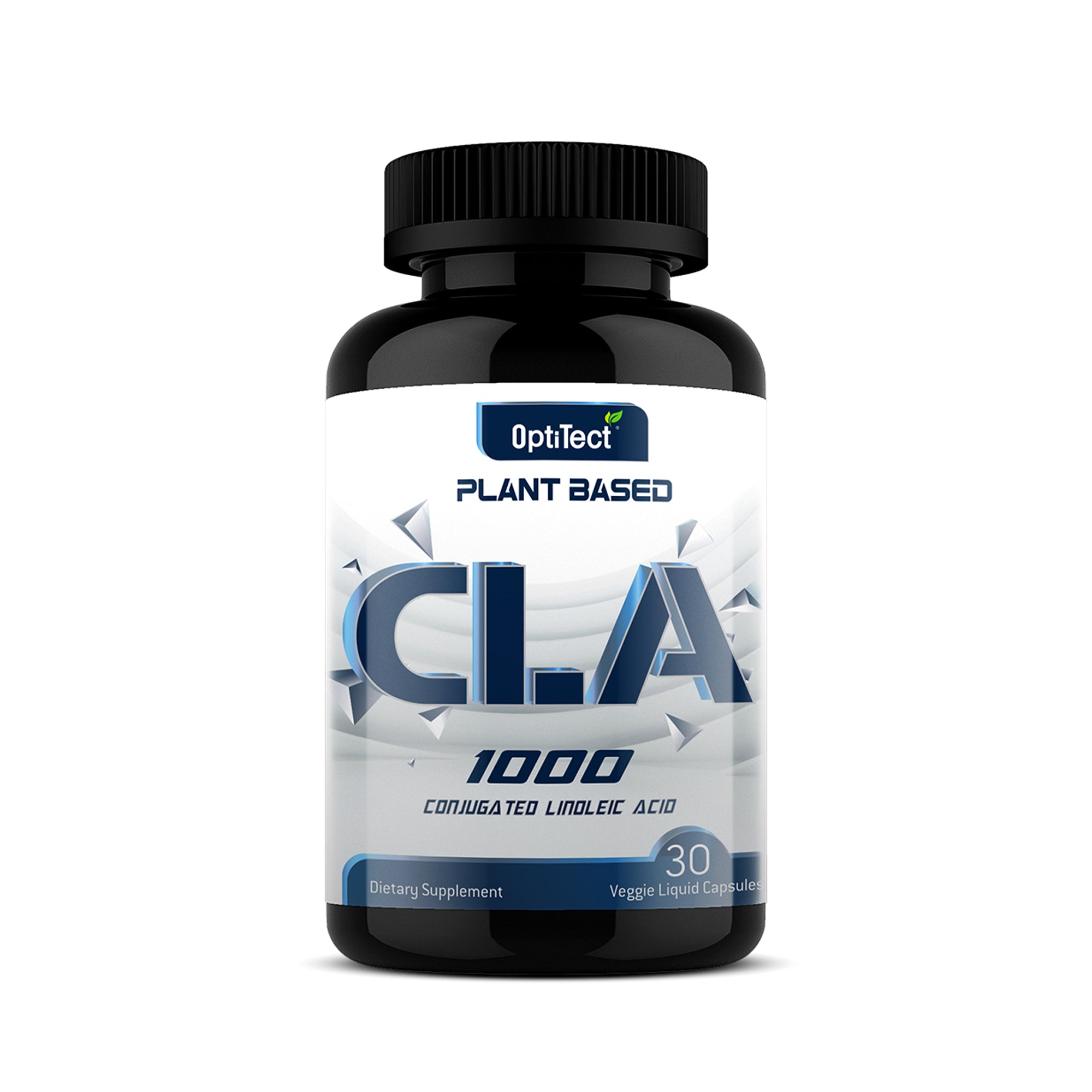 OptiTect CLA 1000 Plant-Based – 1000mg Fat Burner Supplement – 30 Vegan Liquid Capsules