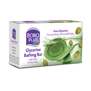 Boro plus bar soap 125g with glycerin and olive with aloe vera