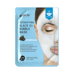 Eyenlip face mask 20g detoxifying black o2 bubble charcoal