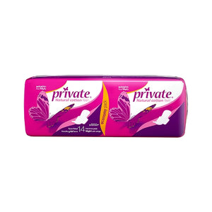 Private pads 14pc very thin night with wings