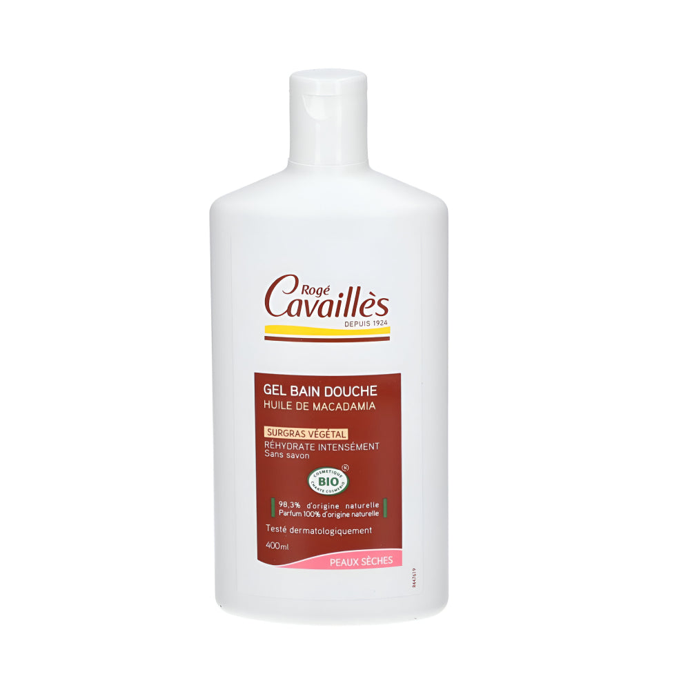Cavailles Shower Gel 400ml With Organic Macadamia Oil