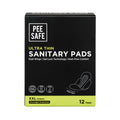 Pee Safe Pads 12Pads XXL Ultra Thin Pads With Wings Long Night Extra