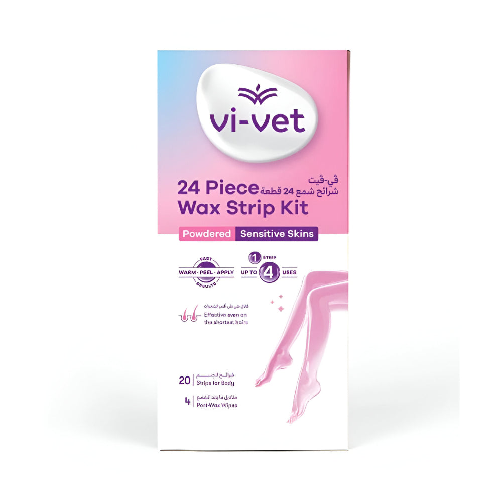 Vi-Vet Hair Removal Strips 24pc For Sensitive Skin
