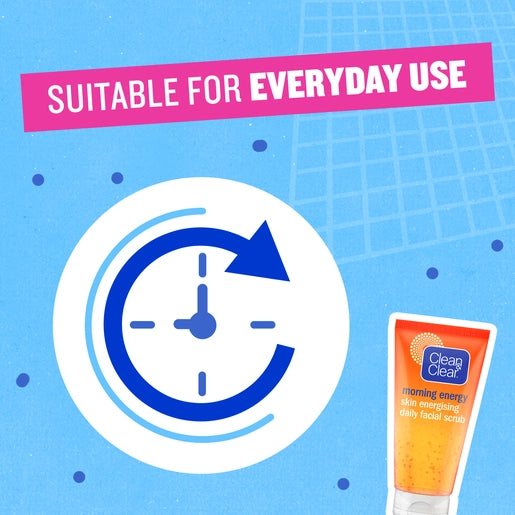 Clean & clear face scrub 150ml morning energy with mandarin extract