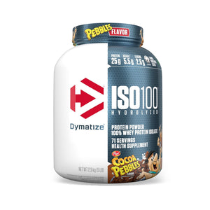 مسحوق بروتين Dymatize ISO 100 المائي - Cocoa Pebbles، 5 رطل