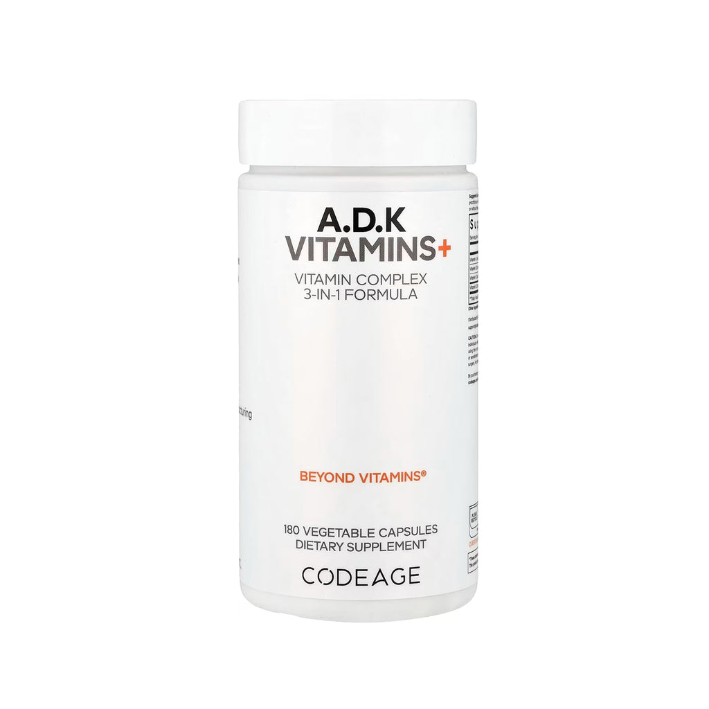 Codeage A D K Vitamins+ - 180 Vegetable Capsules