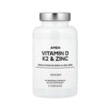 Codeage Amen Vitamin D, Zinc & K2 - 60 Vegetable Capsules