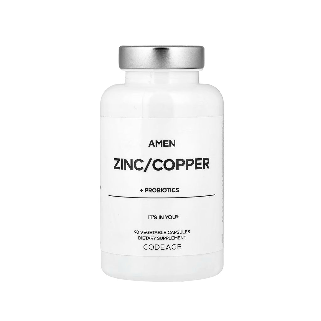 Codeage Amen Zinc and Copper with Probiotics - 90 Capsules