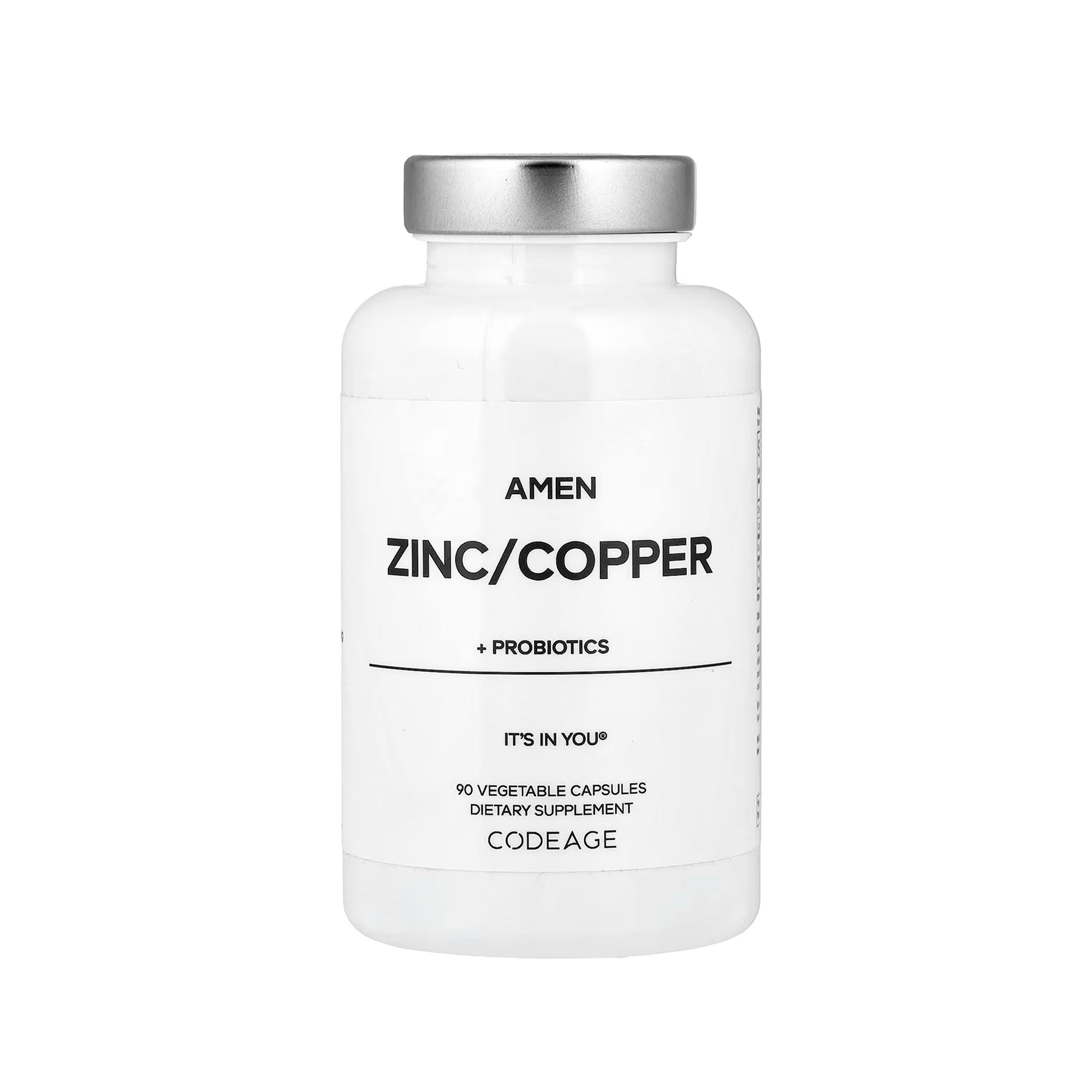 Codeage Amen Zinc and Copper with Probiotics - 90 Capsules