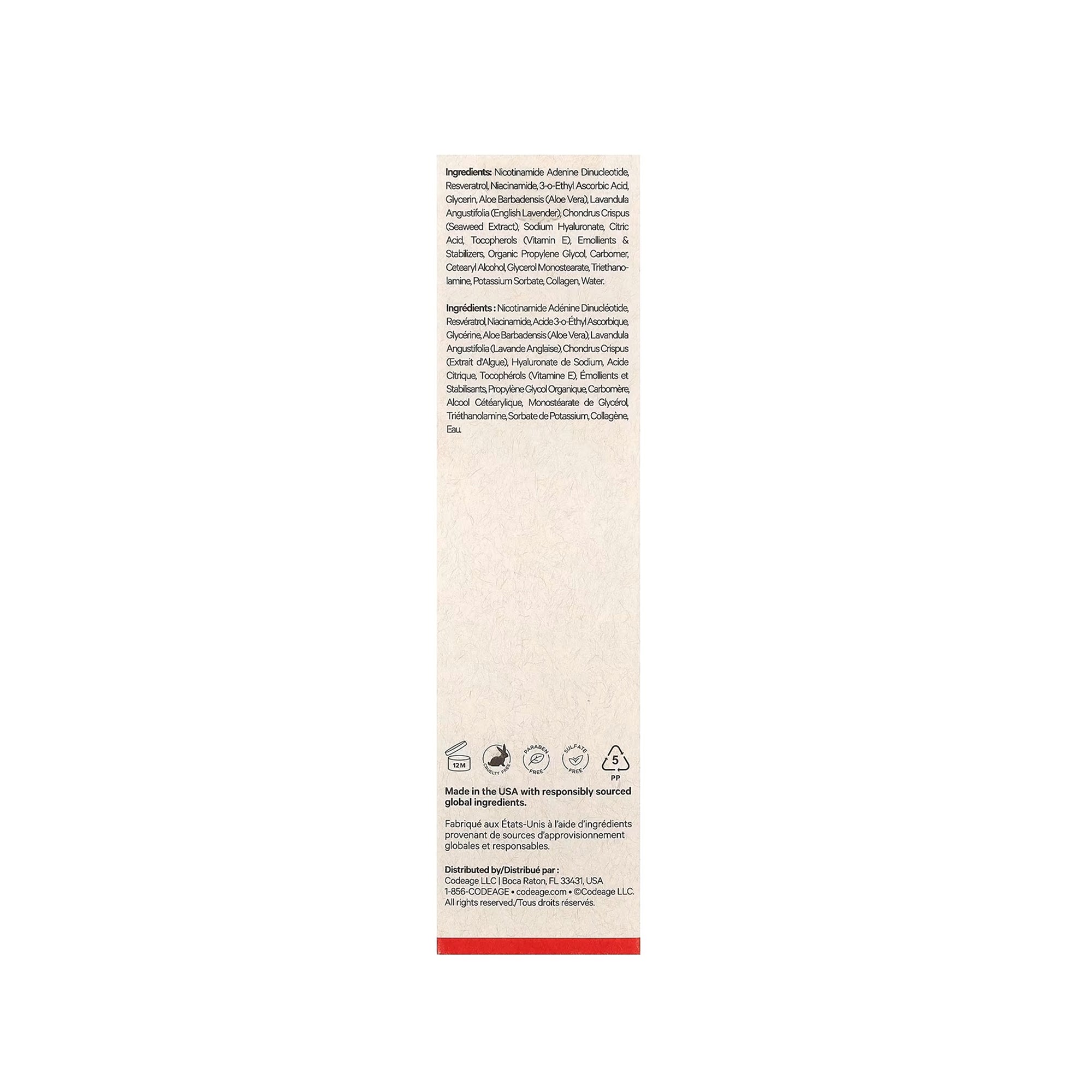Codeage Maison Rouge NAD+ Face Serum 1.7 fl oz (50 ml)