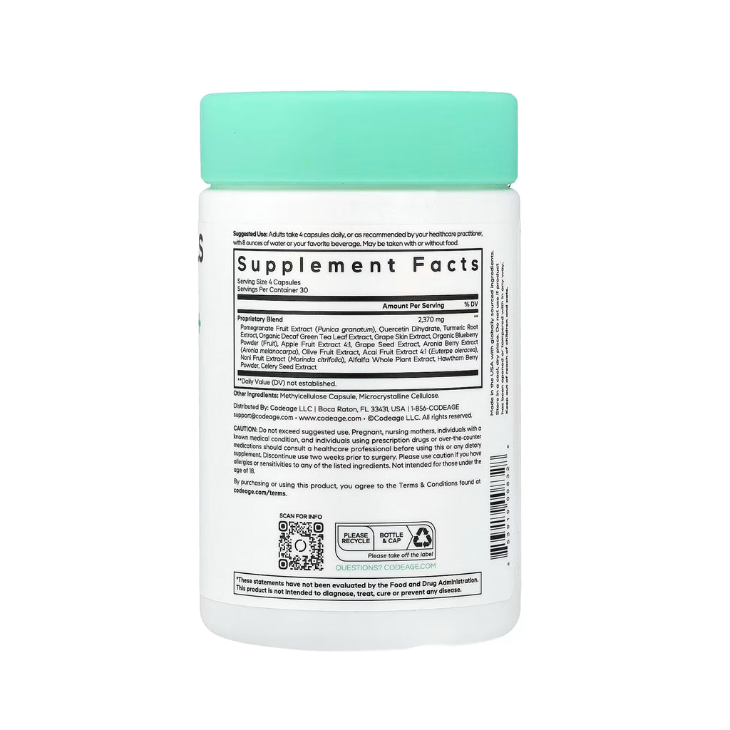 Codeage Polyphenols Broad Spectrum - 120 Capsules