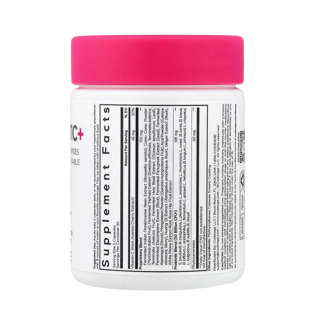 Codeage Skin Probiotic+ - 60 Capsules