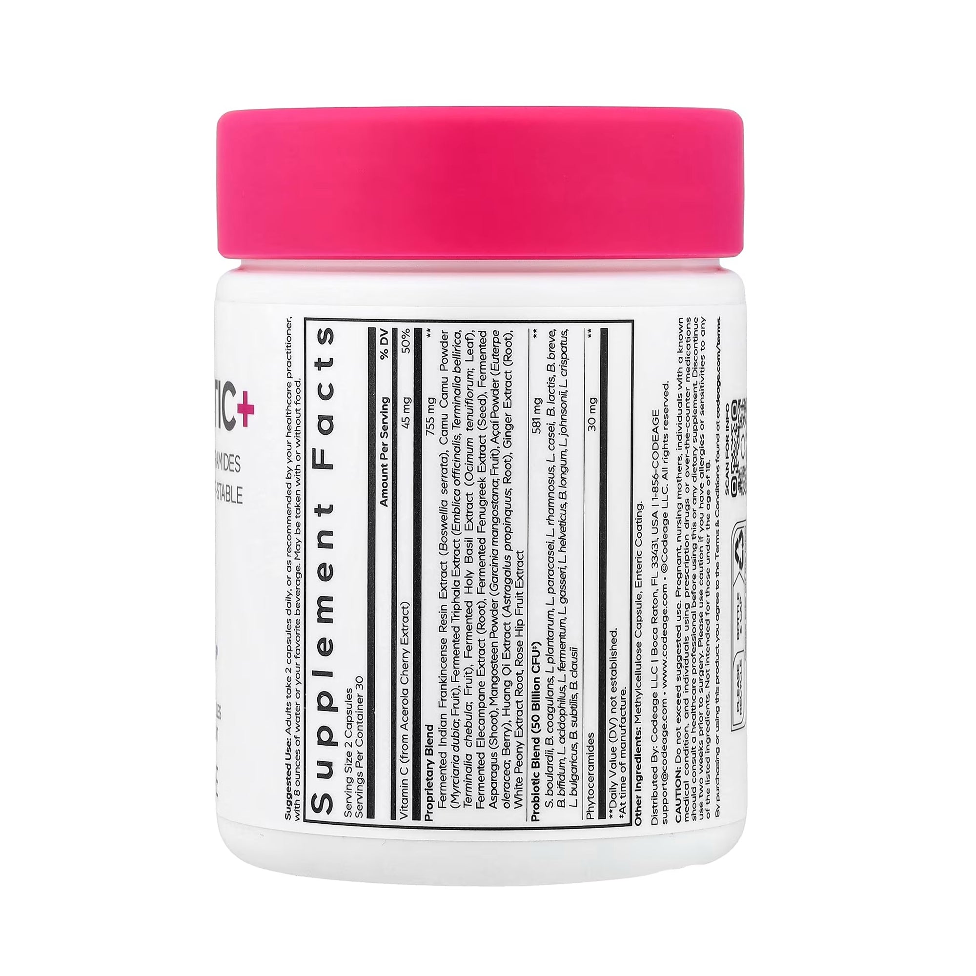 Codeage Skin Probiotic+ - 60 Capsules