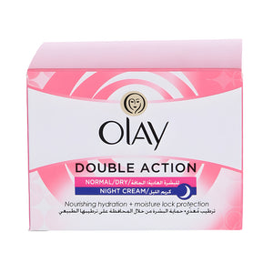 Olay night cream 50ml double action with dual effect for normal to dry skin