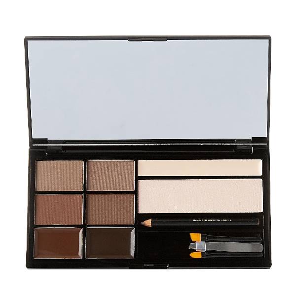 Revolution eyebrow kit ultra brow medium dark