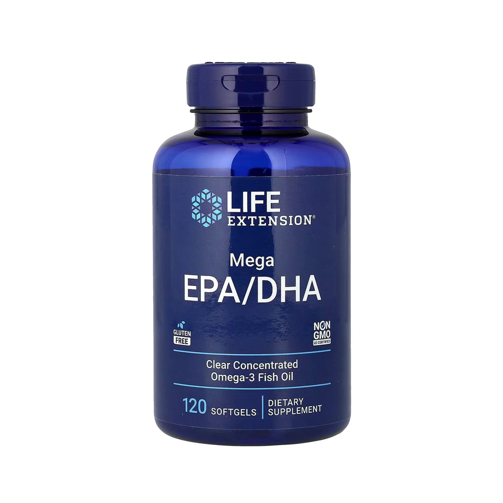 Life Extension ميجا إي بي إيه/دي إتش إيه - 120 كبسولة هلامية