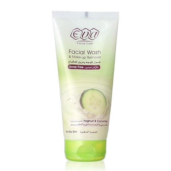 Eva Face Wash 150ml Soap Free Makeup Remover With Yogurt And Cucumber For Oily Skin