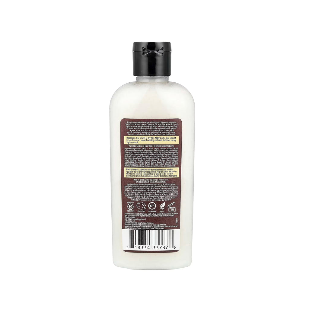 Desert Essence Coconut Soft Curls Hair Cream - 6.4 fl oz (190 ml)
