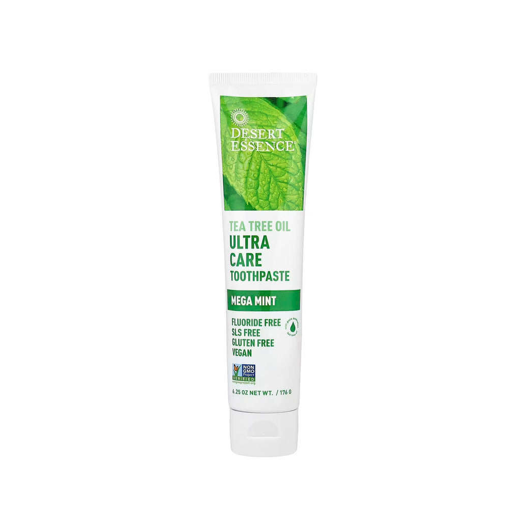Desert Essence Tea Tree Oil Ultracare Toothpaste, Mega Mint - 6.25 oz (176 g)