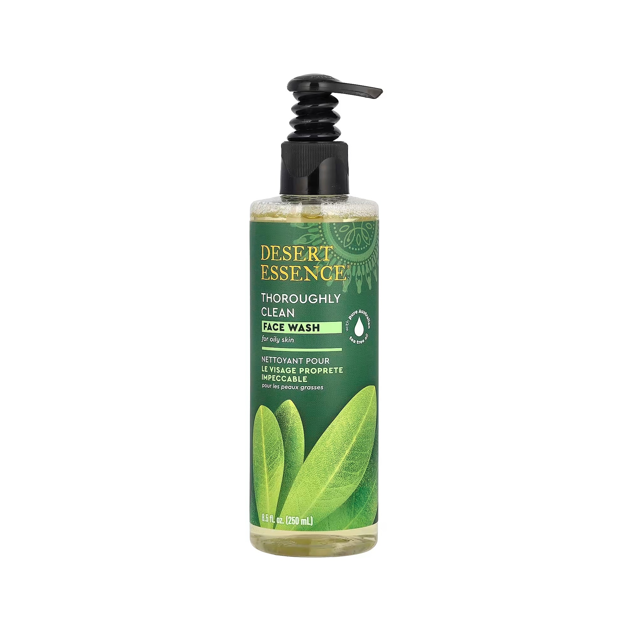 Desert Essence غسول الوجه العميق المنظف – 8.5 fl oz (250 ml)