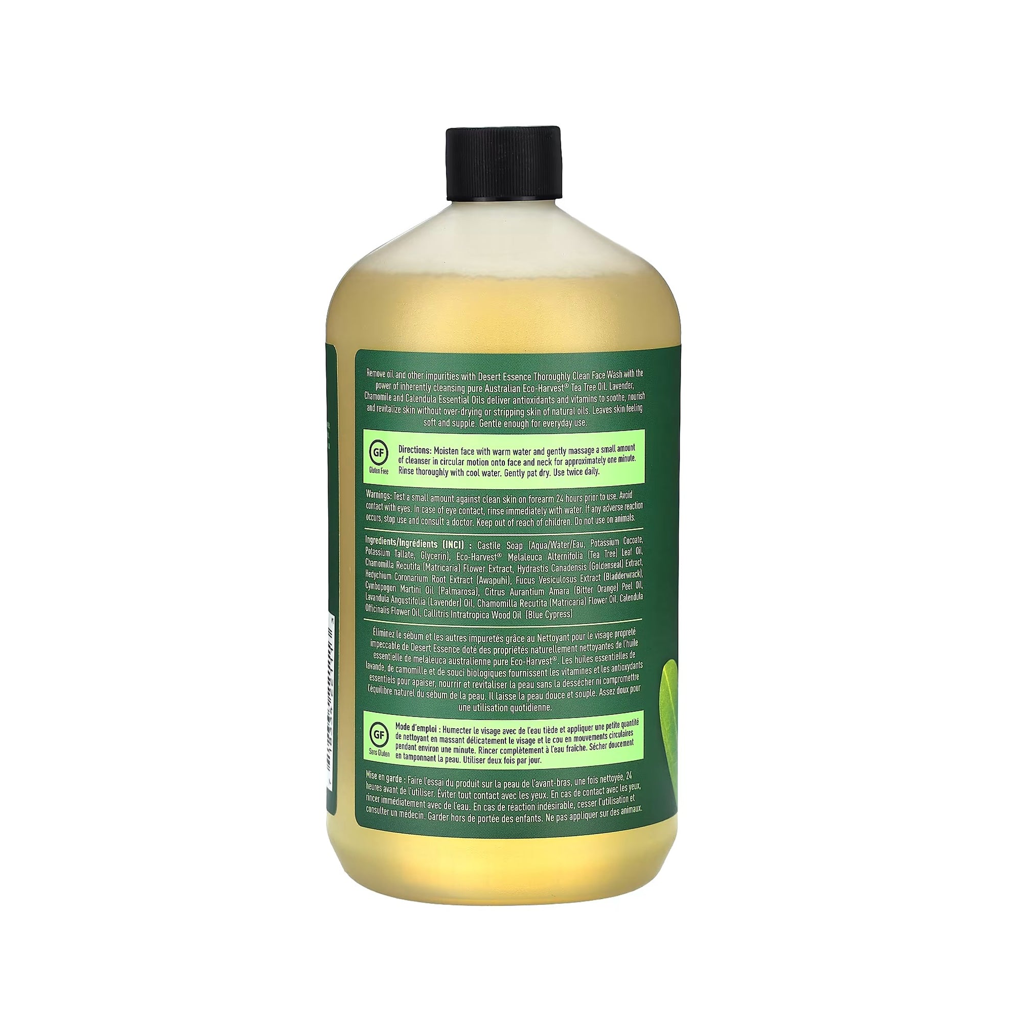 Desert Essence غسول الوجه العميق للبشرة الدهنية - 32 fl oz (946 ml)