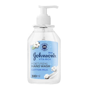 Johnson's hand wash 300ml vita rich with milk and cotton