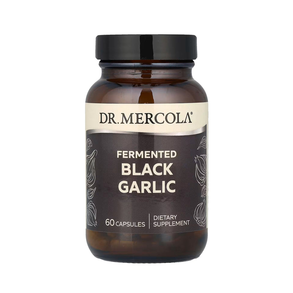 Dr. Mercola Fermented Black Garlic - 60 Capsules