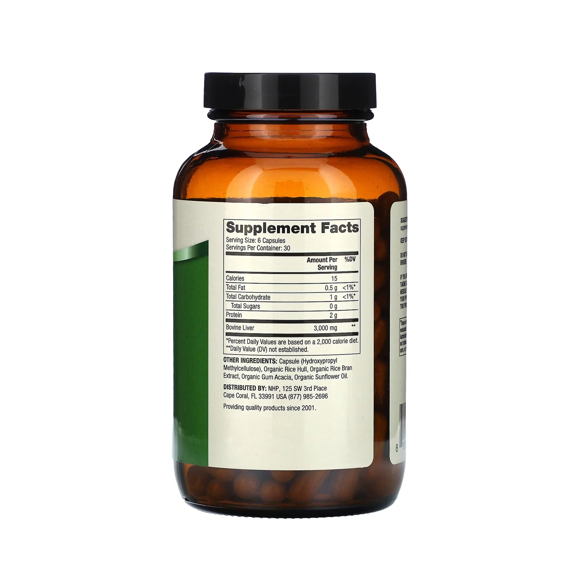 Dr. Mercola Grass Fed Beef Liver 3000mg - 180 Capsules