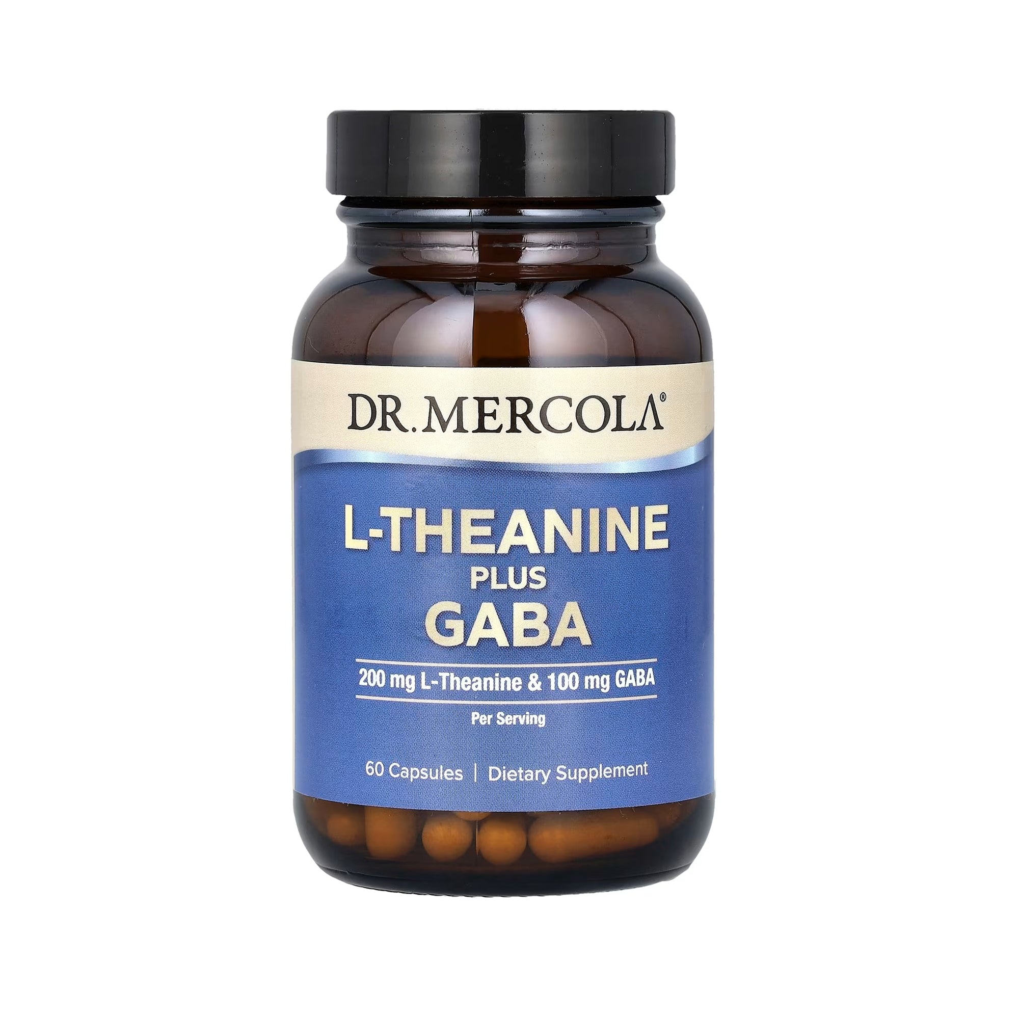 Dr. Mercola L-Theanine Plus GABA - 60 Capsules