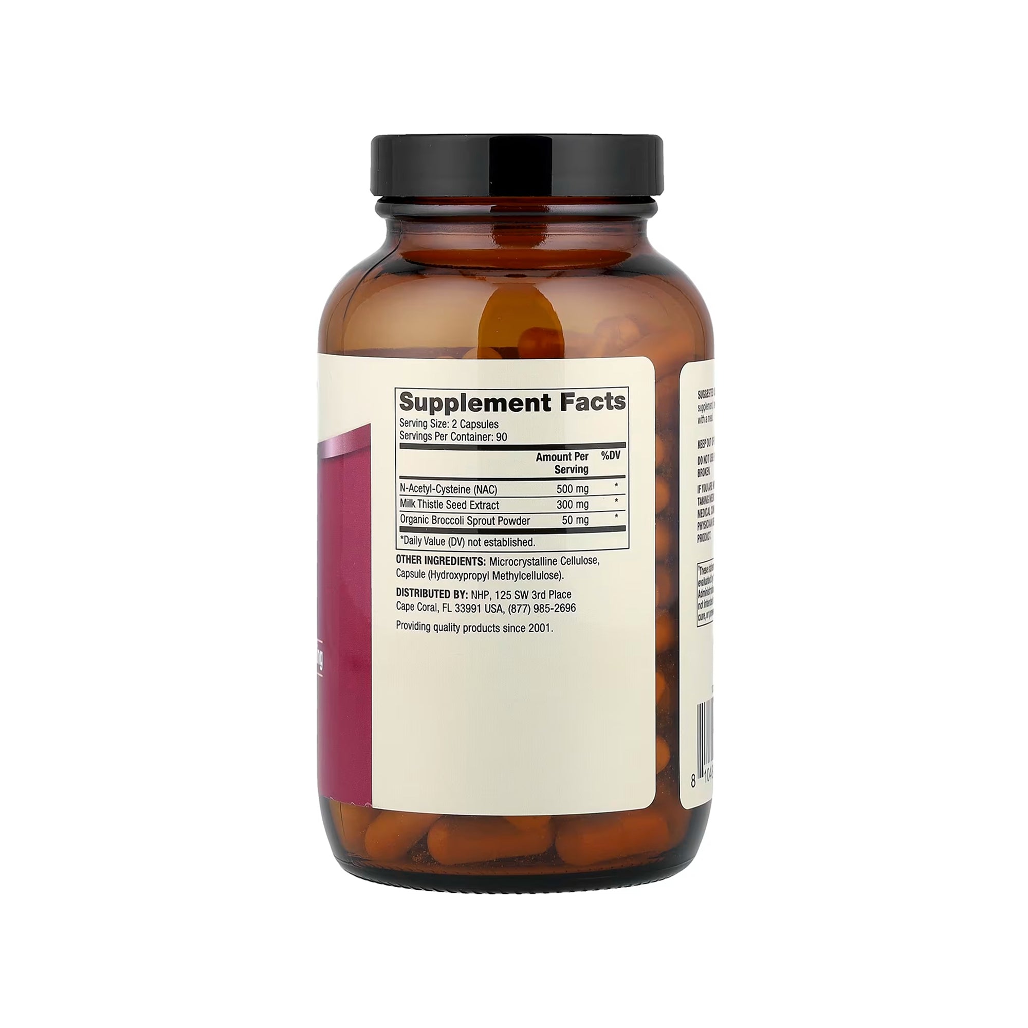 Dr. Mercola NAC مع Milk Thistle 500 ملغ - 180 كبسولة