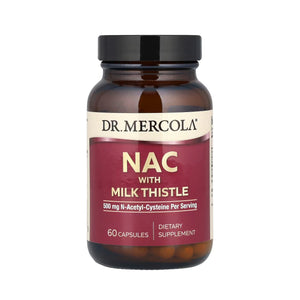 Dr. Mercola NAC with Milk Thistle, 500 mg - 60 Capsules