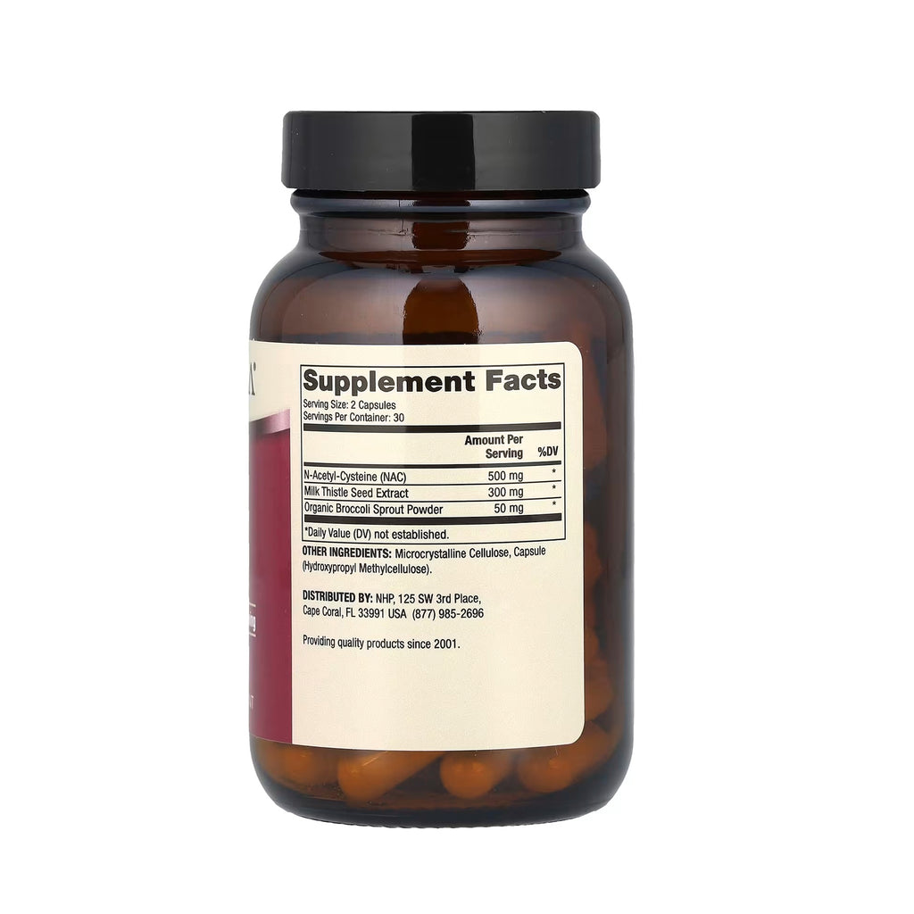 Dr. Mercola NAC with Milk Thistle, 500 mg - 60 Capsules