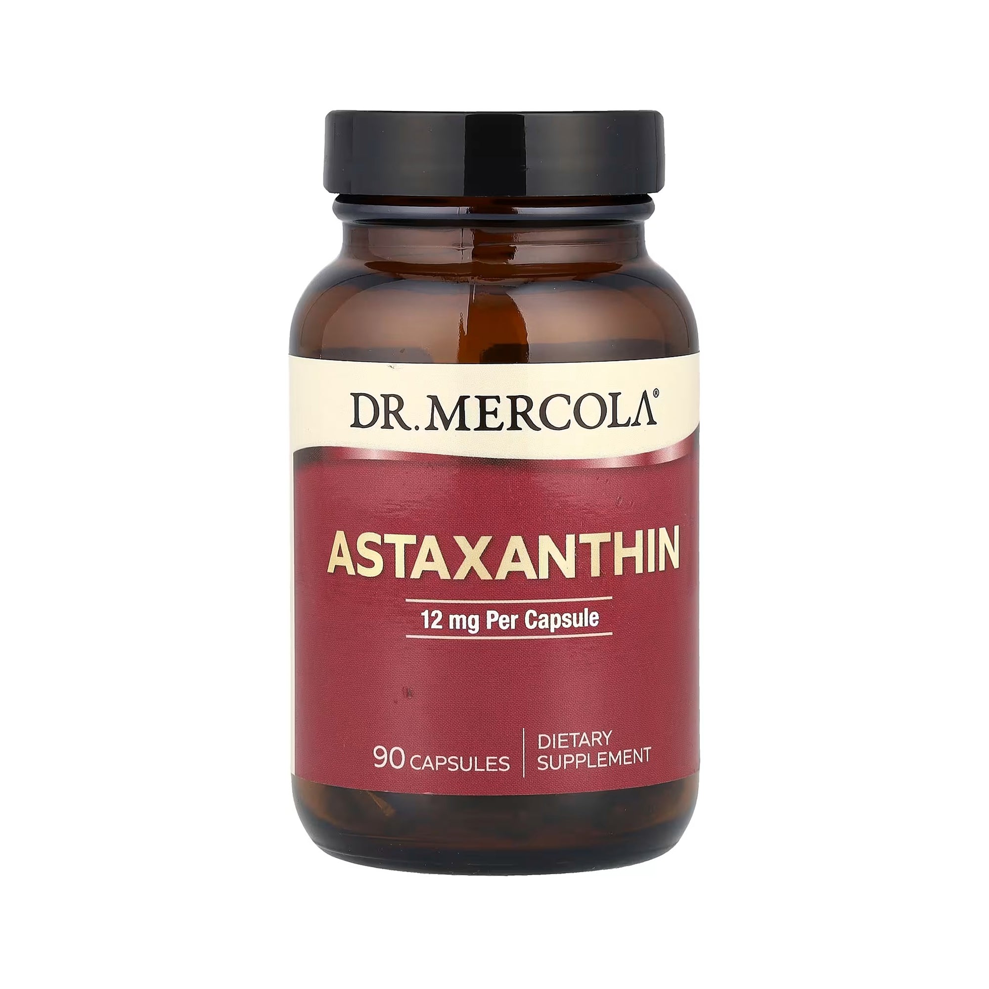 Dr. Mercola أستاكسانثين عضوي 12 ملغ - 90 كبسولة