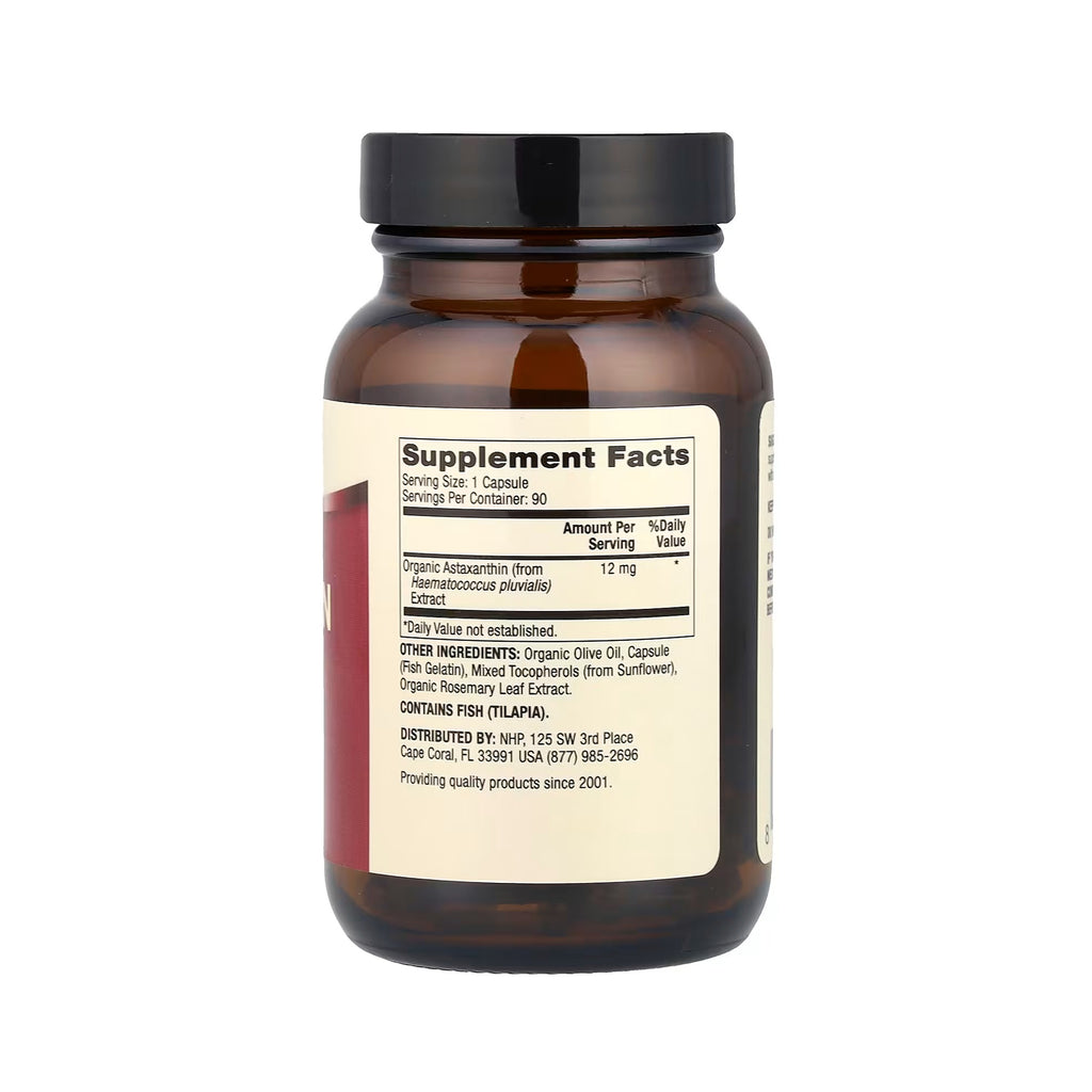 Dr. Mercola أستاكسانثين عضوي 12 ملغ - 90 كبسولة