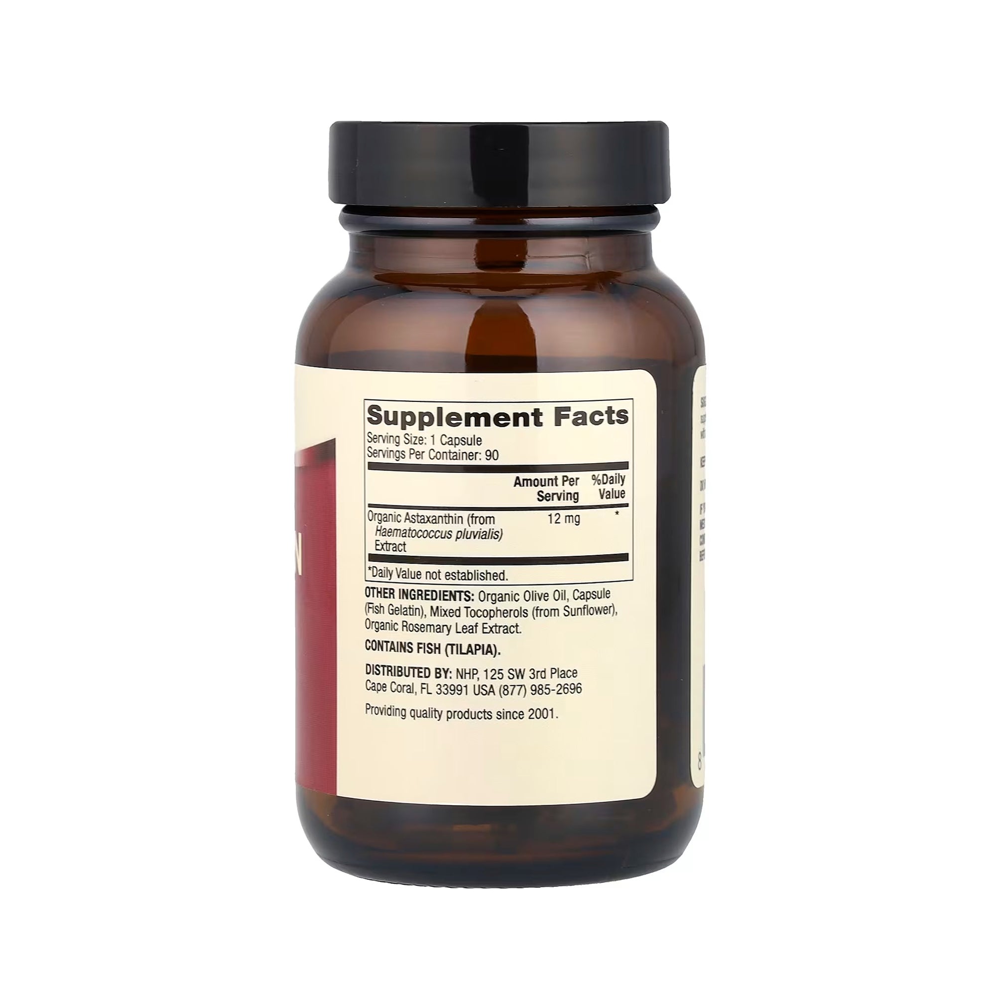 Dr. Mercola أستاكسانثين عضوي 12 ملغ - 90 كبسولة