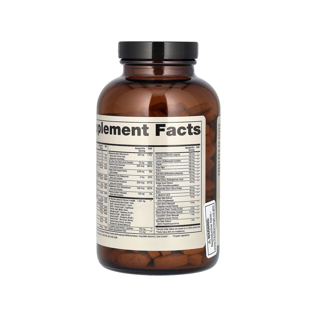 Dr. Mercola Whole-Food Complex with Added Multivitamin Plus Vital Minerals for Women - 240 Tablets