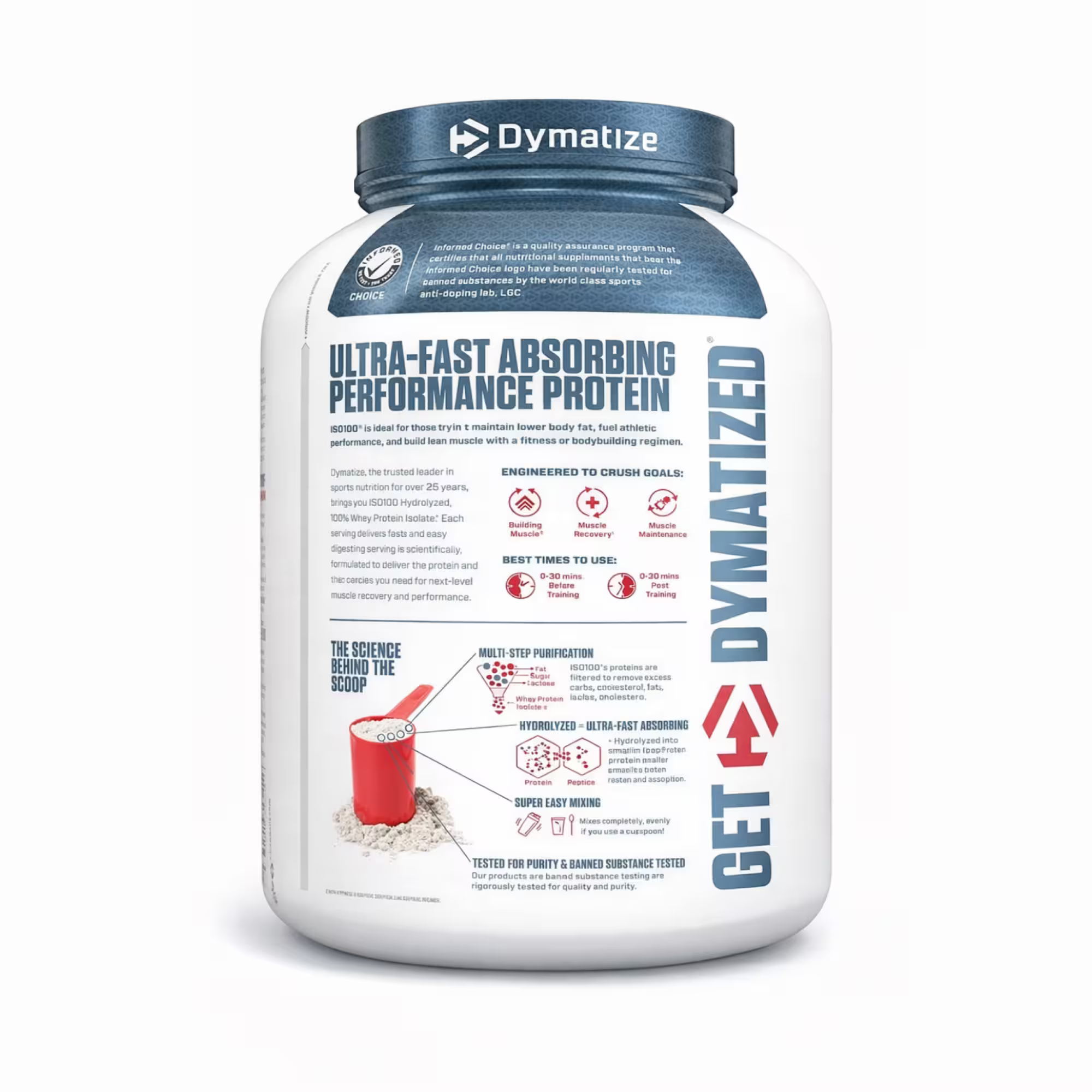 Dymatize ISO 100 - Cookies and Cream - 5 LB
