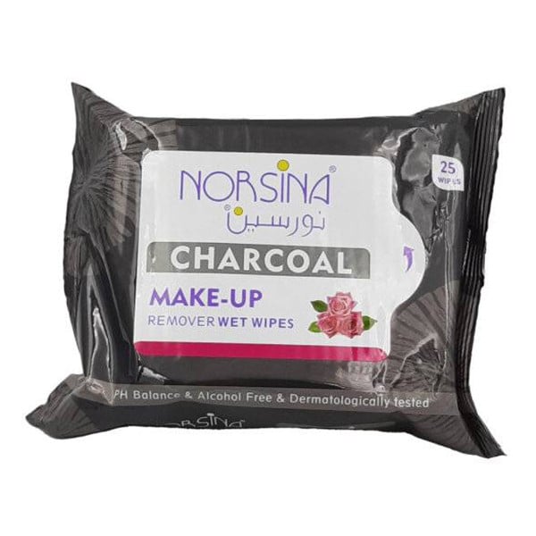 Norsina make up remover wipes 25wipes with rose