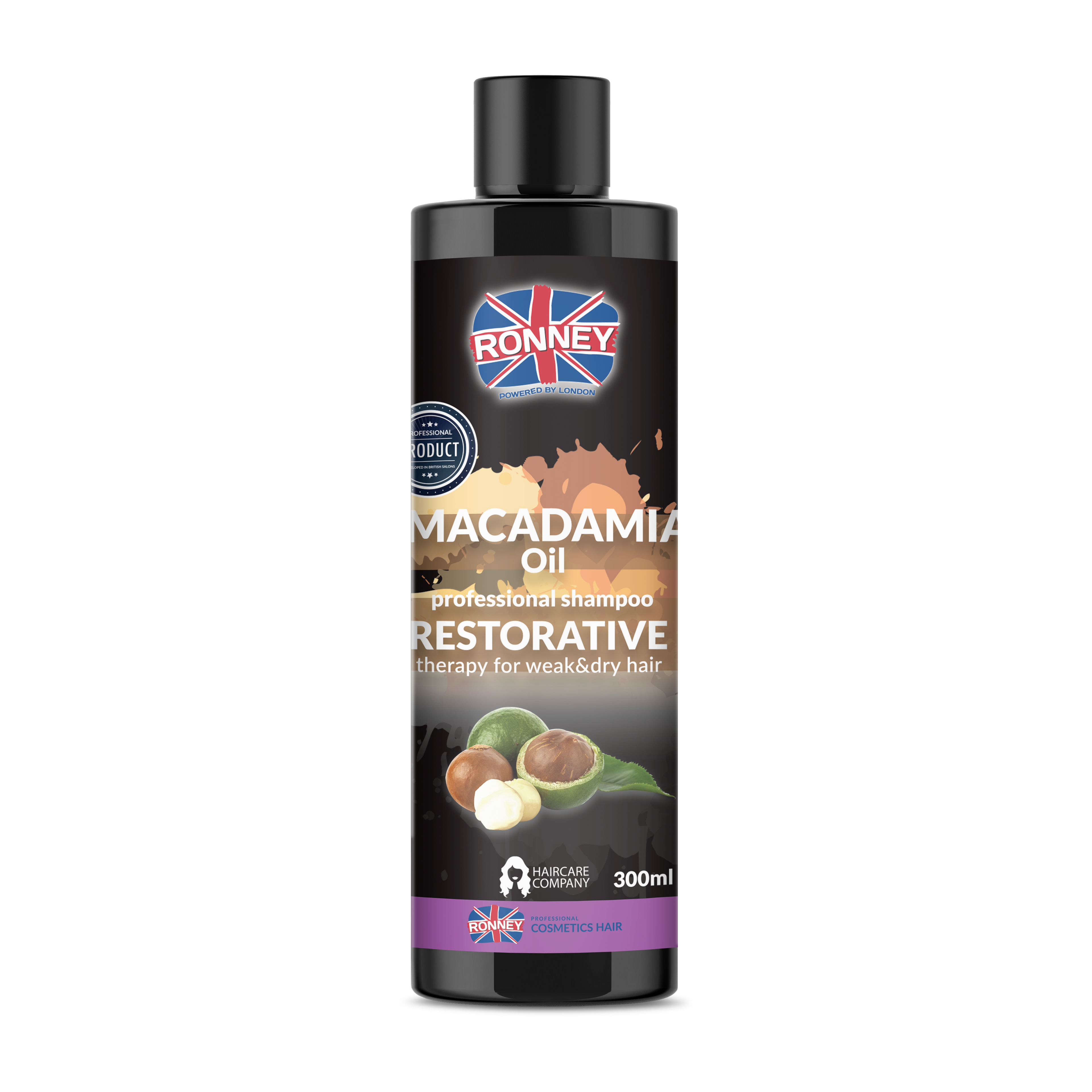 Ronney Hair Shampoo 300ml Renewal And Repair With Macadamia Oil